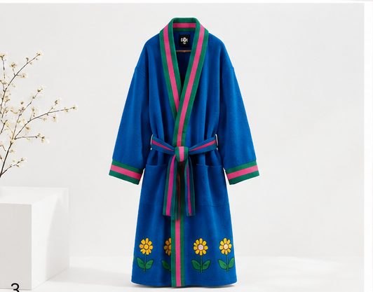 Blue Flower Robe