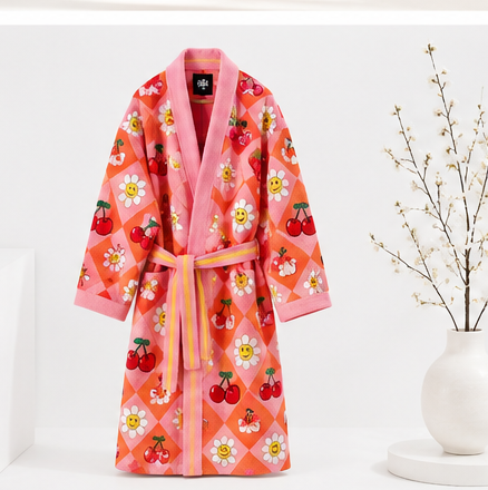 Pink Garden Robe